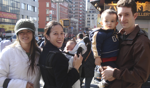 Okuns and Maria in Chinatown